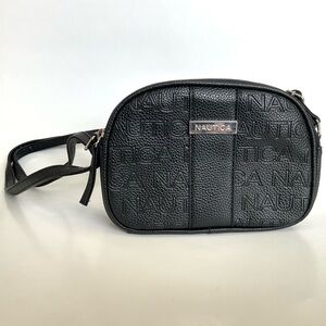 Nautica Embossed Black Crossbody Bag